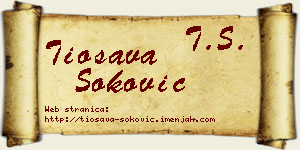 Tiosava Soković vizit kartica